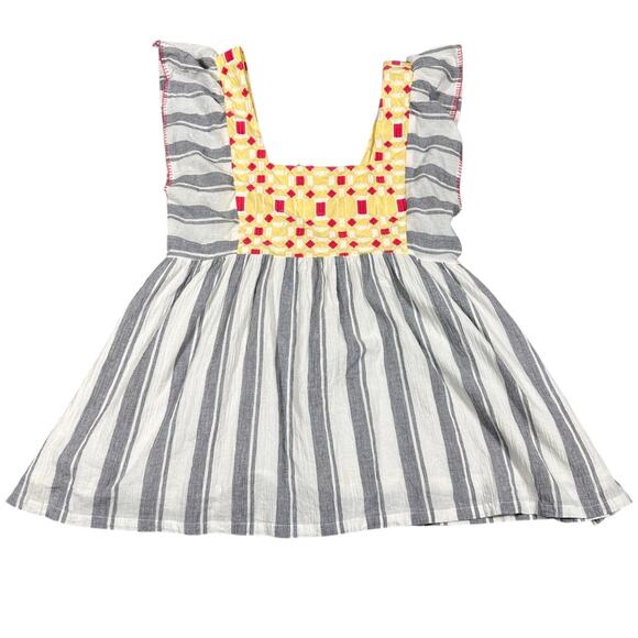 Forever That Girl x Anthropologie Basel Embroidered Tunic Blouse Size 4 - Picture 4 of 8